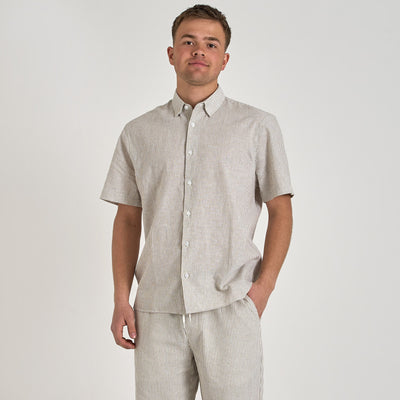 Mario linen shirt ssThumbnail