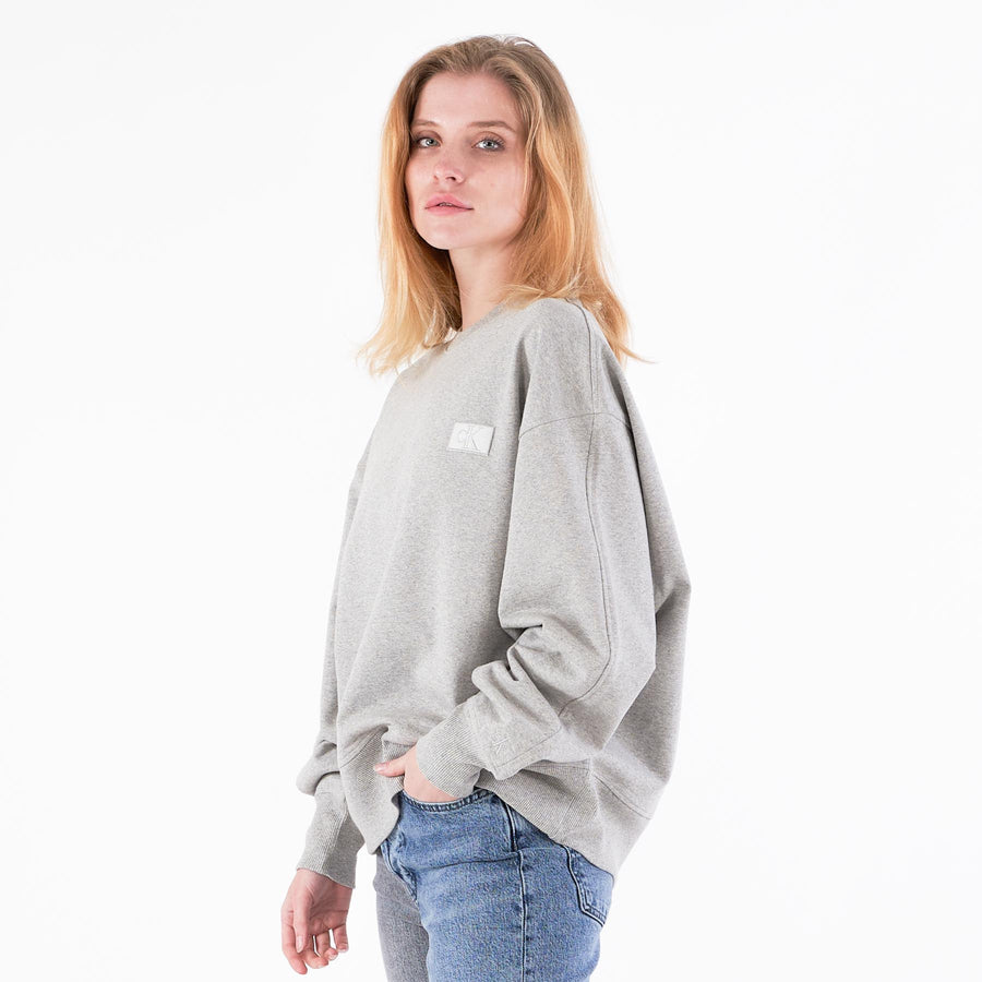 Badge oversized crewneck