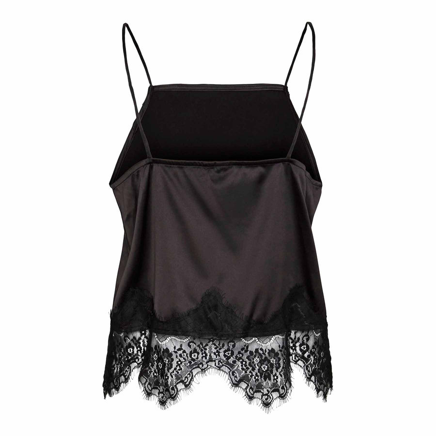 Pcnomi strap lace top