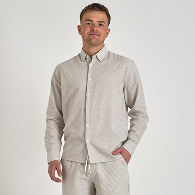 Mario linen shirt lsThumbnail