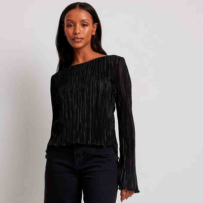 Back tie strap long sleeve topThumbnail