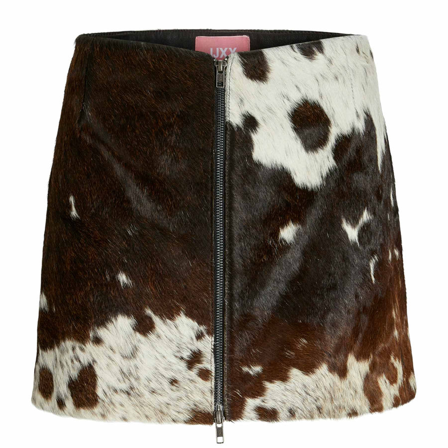 Jxhannah cow leather skirt