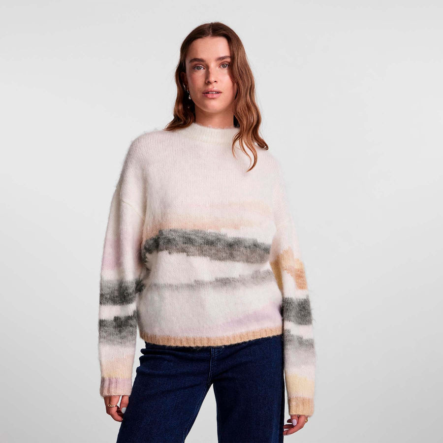 Pcjeria ls high neck knit