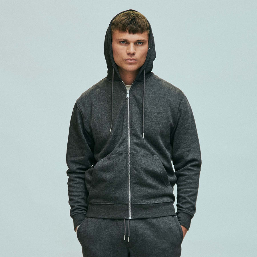Basic full zip hoodie