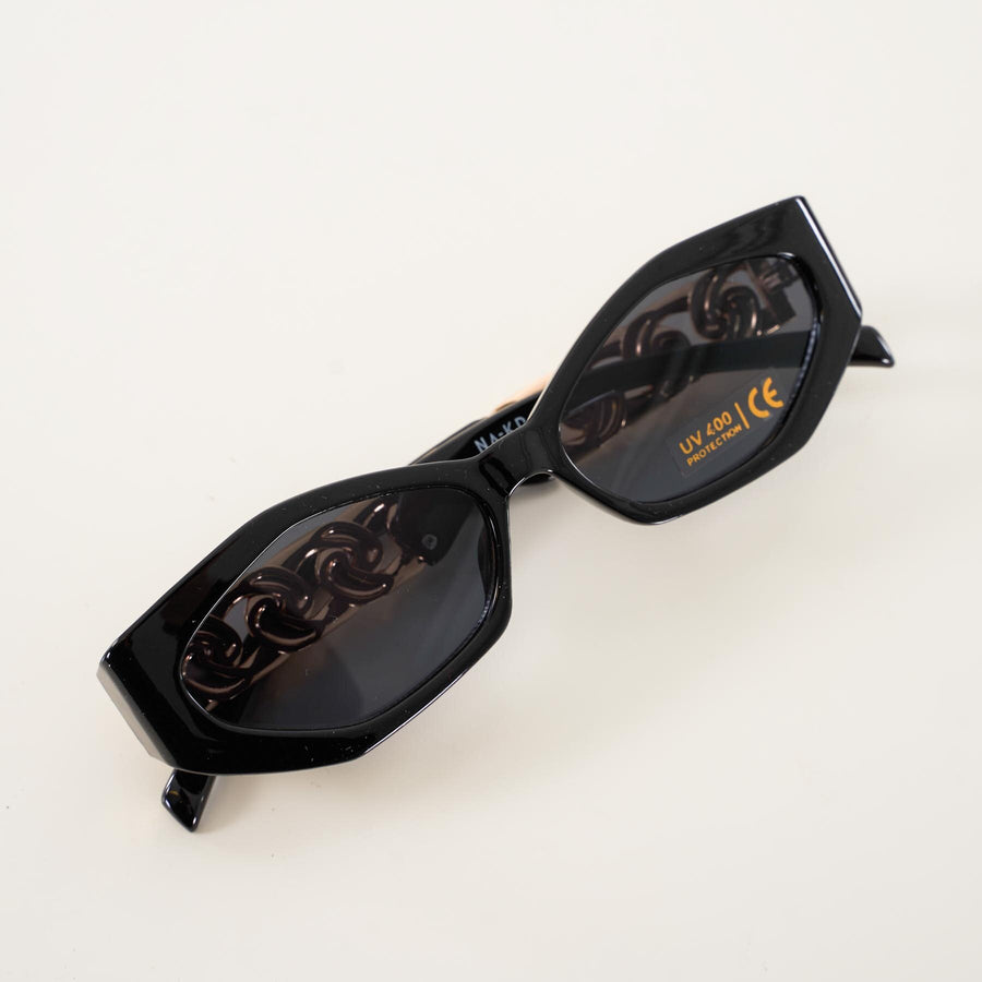 Chain temple detailed sunglass