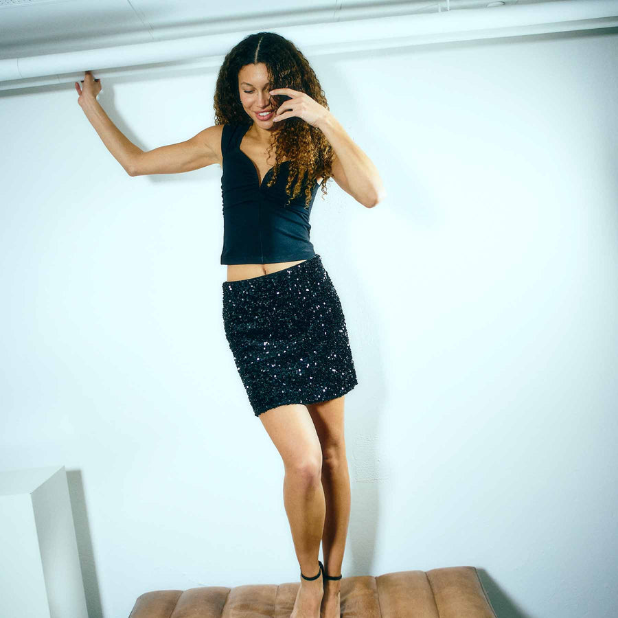 Siva sequins skirt