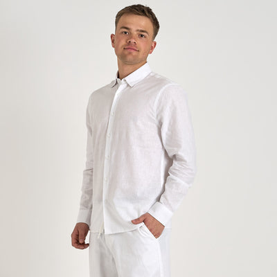 Mario linen shirt lsThumbnail