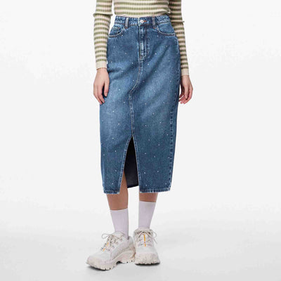 Pcsky hw rhinestone midi skirtThumbnail