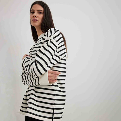 Striped oversized sweatshirtThumbnail