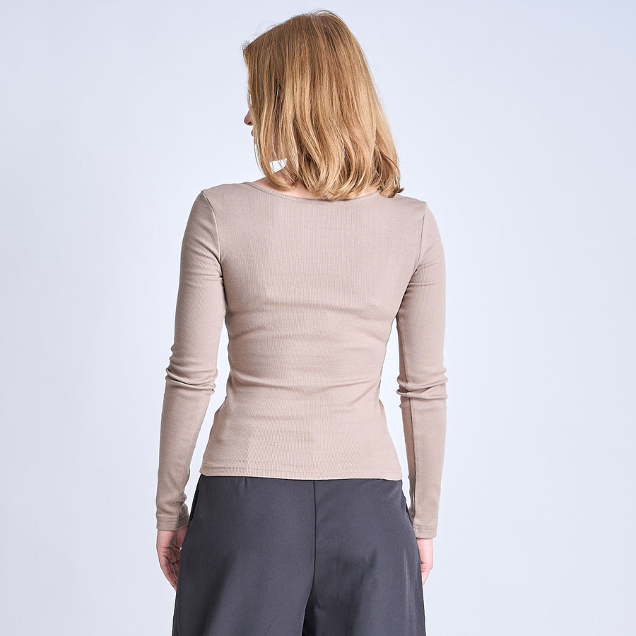 Purmynte heart neck blouse