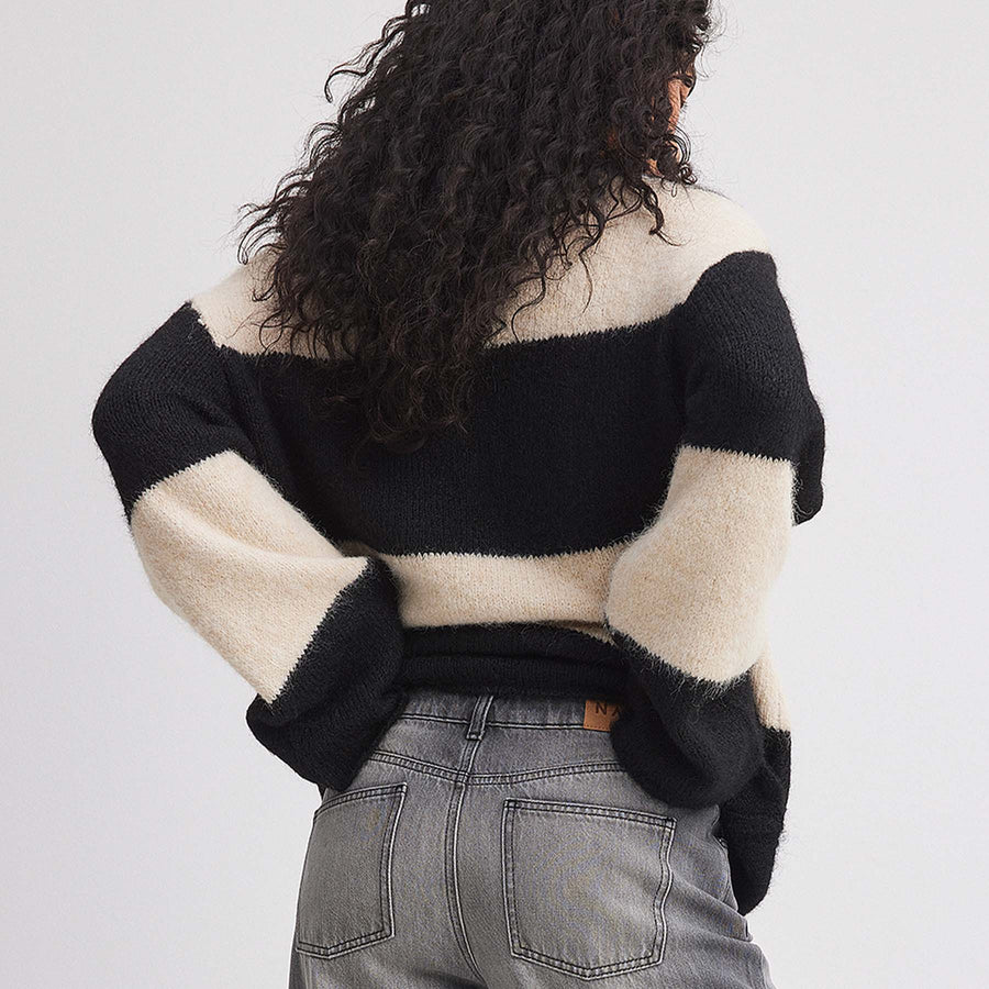 Oversized color block sweater