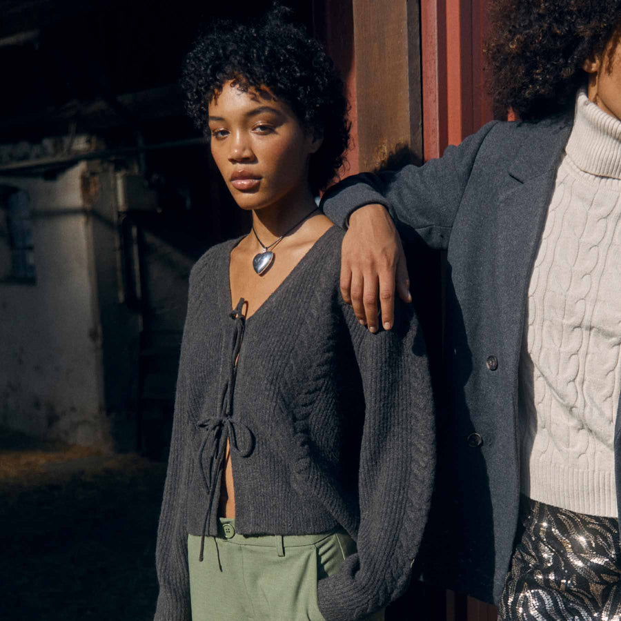 Objdonovani l/s knit cardigan