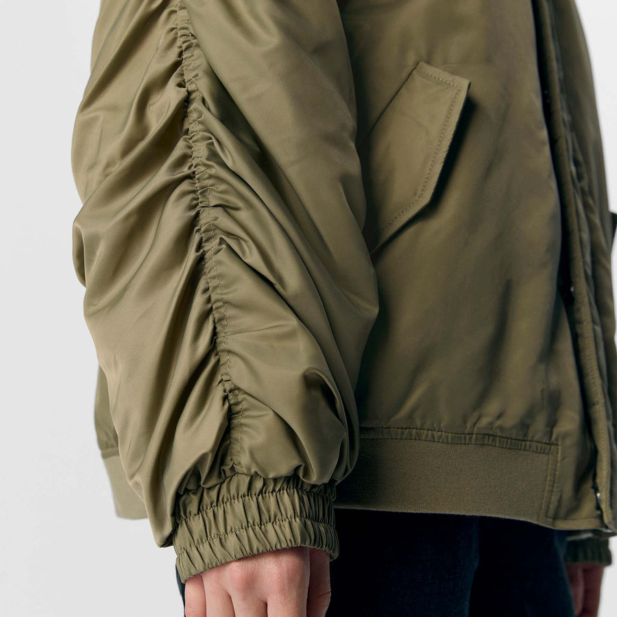 Objmary oversize bomber jacket