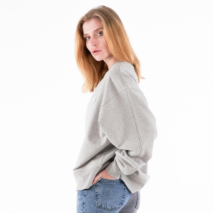 Badge oversized crewneck