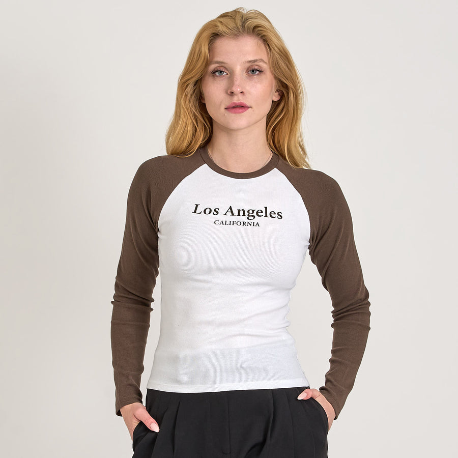 Thilde rib ls blouse