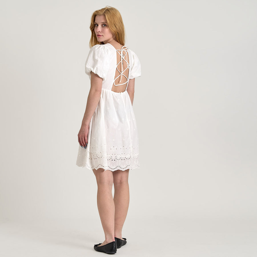 Viaba s/s v-neck dress