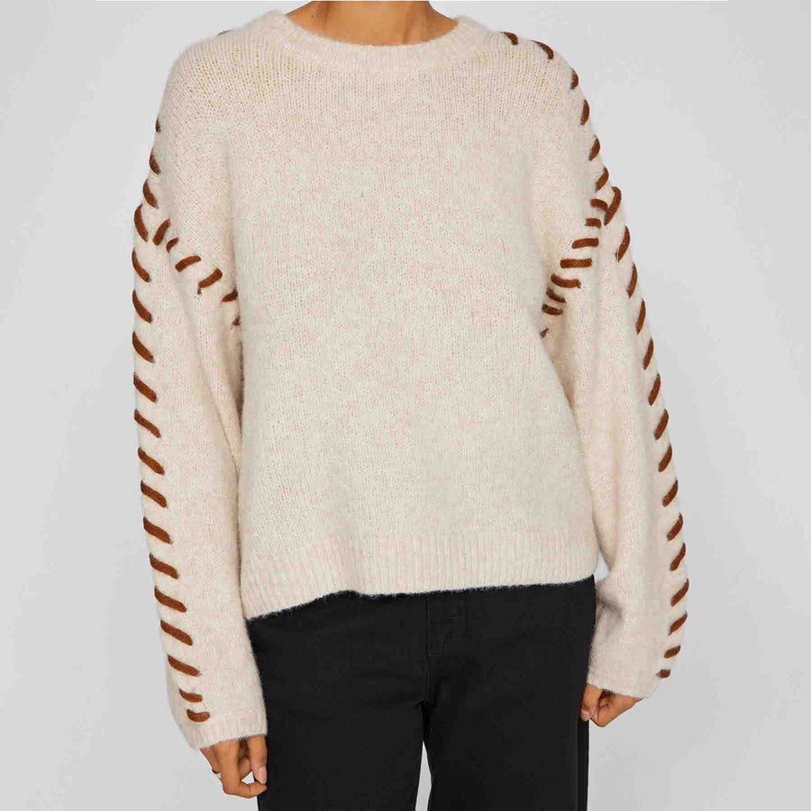 Vihaddo o-neck detail knit