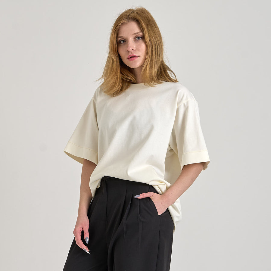 Heavy jersey oversize t-shirt