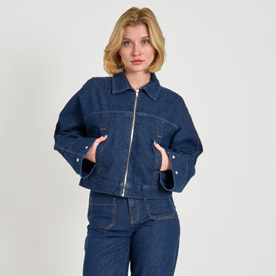 Objboletta re l/s denim jacketThumbnail
