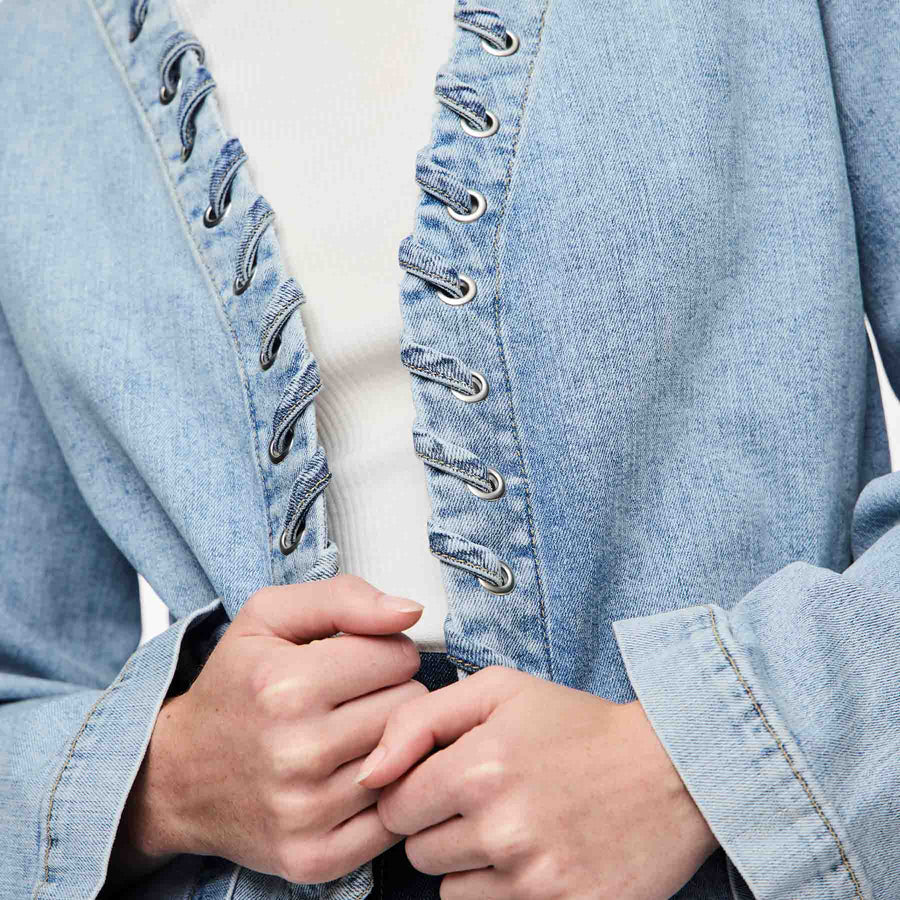 Pcfenda ls denim jacket