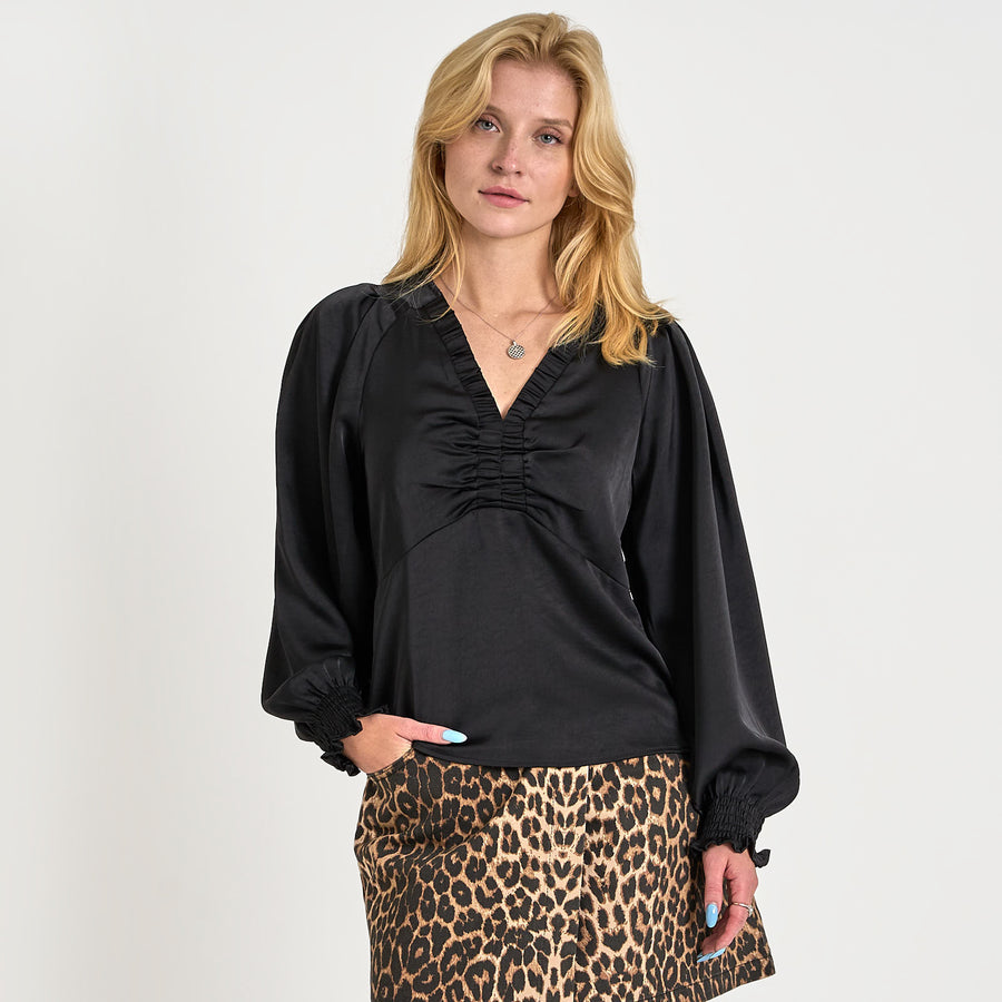 Evie satin blouse
