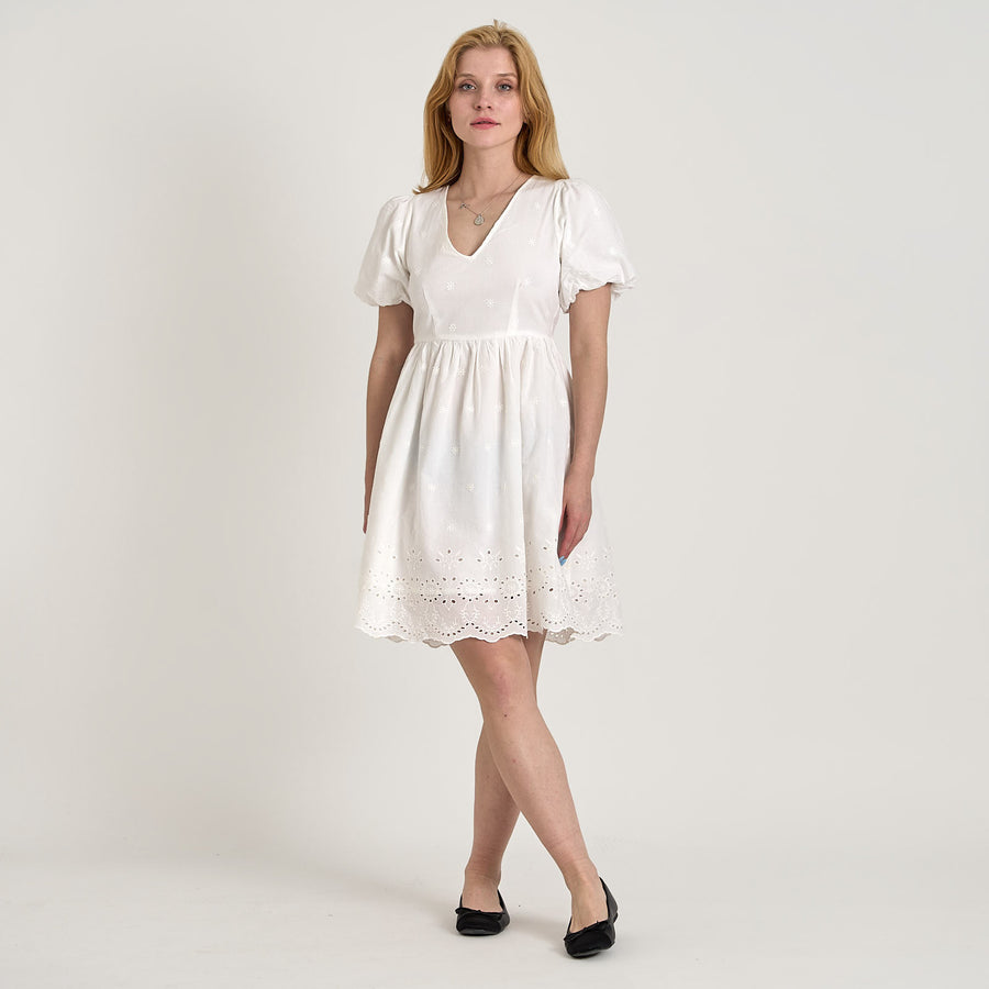 Viaba s/s v-neck dress