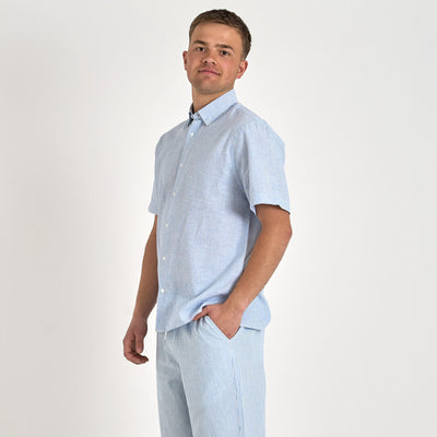 Mario linen shirt ssThumbnail