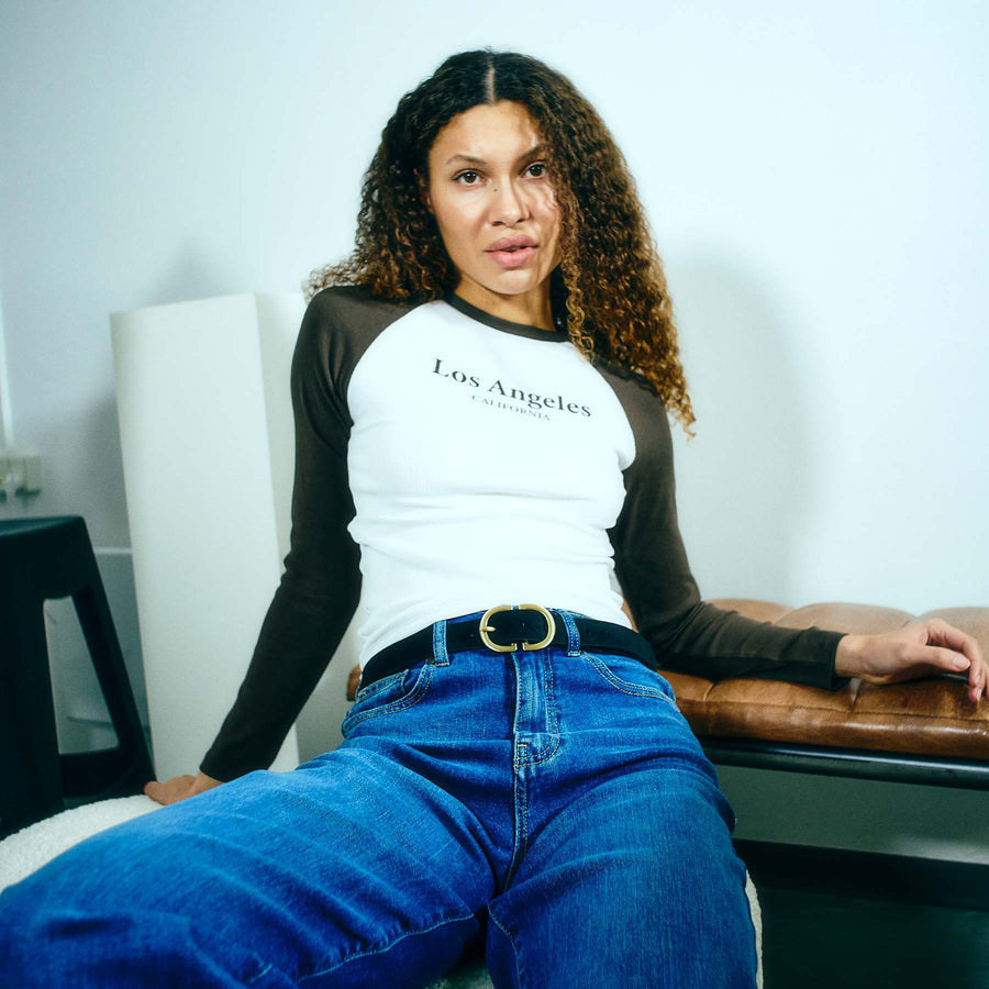 Thilde rib ls blouse