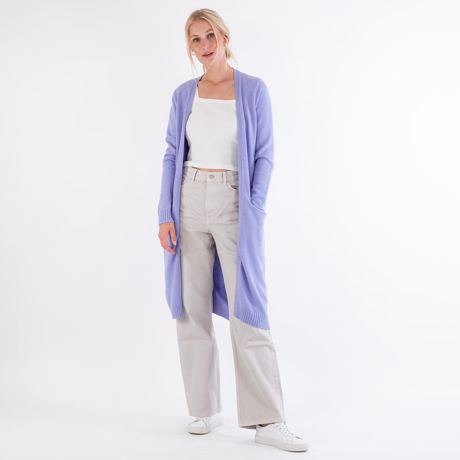 Viril long knit cardigan