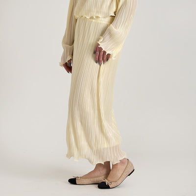 Plisse flounce detail skirtThumbnail