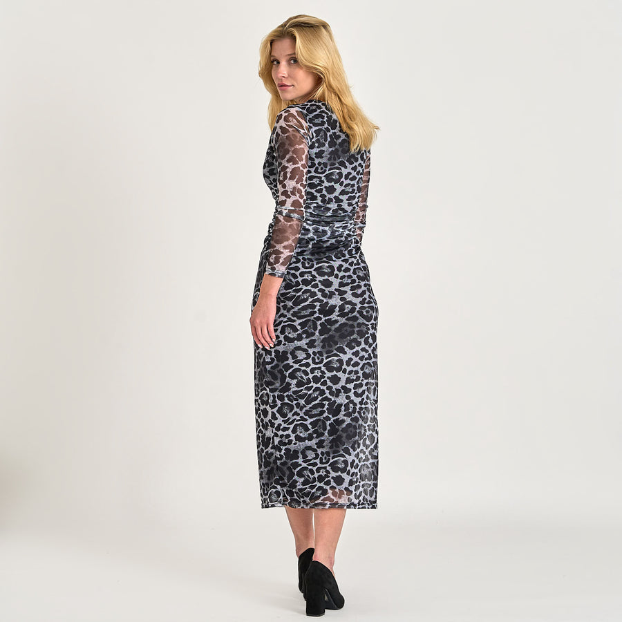 Elly print ls dress