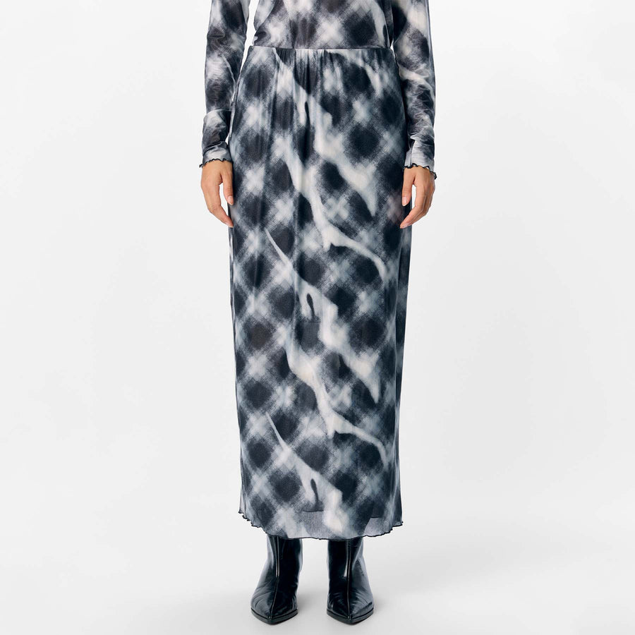 Objmontana mw midi mesh skirt