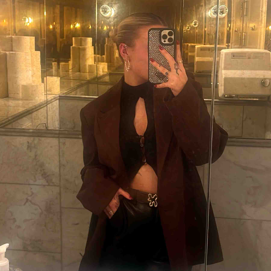 Lara faux suede jacket