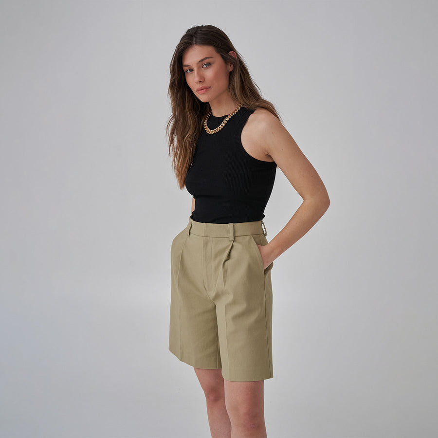 Front long shorts