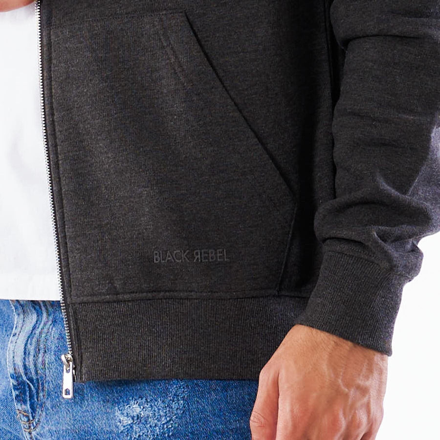 Basic full zip hoodie