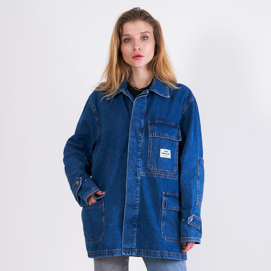 Denim johnny jacket