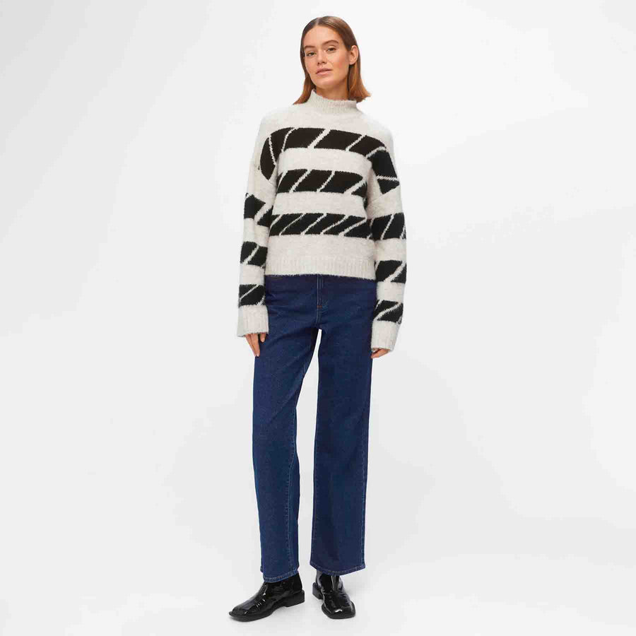 Objeleanor ls knit pullover