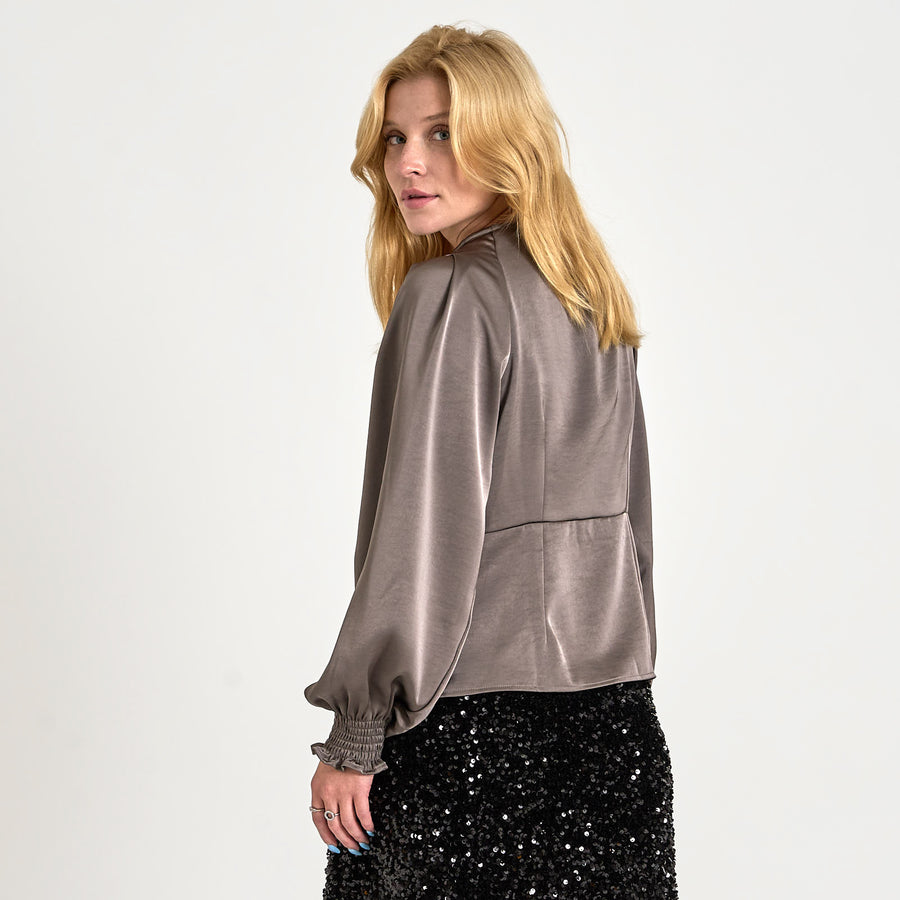 Evie satin blouse