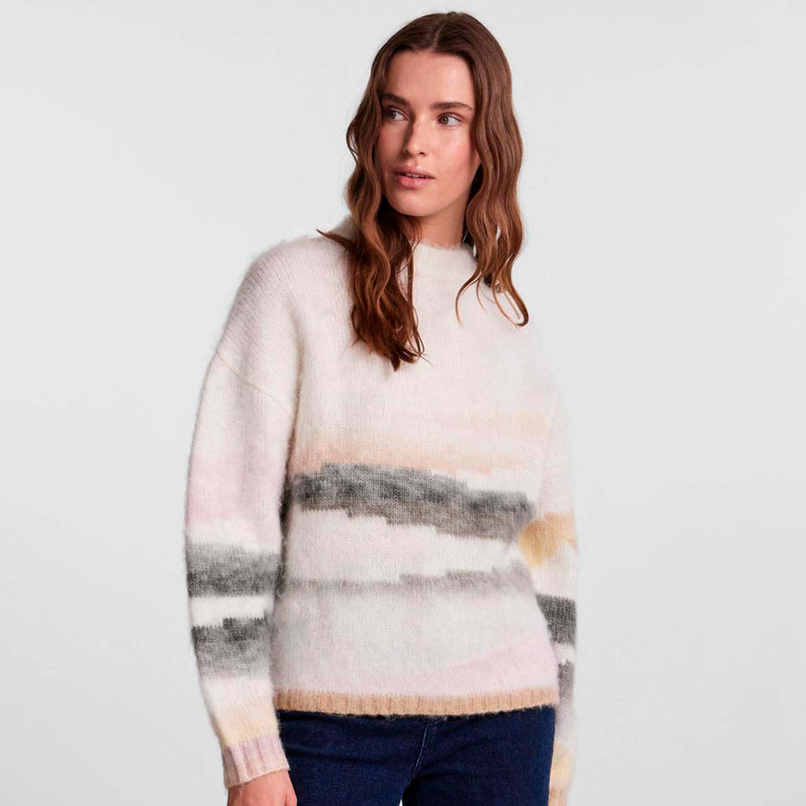 Pcjeria ls high neck knit