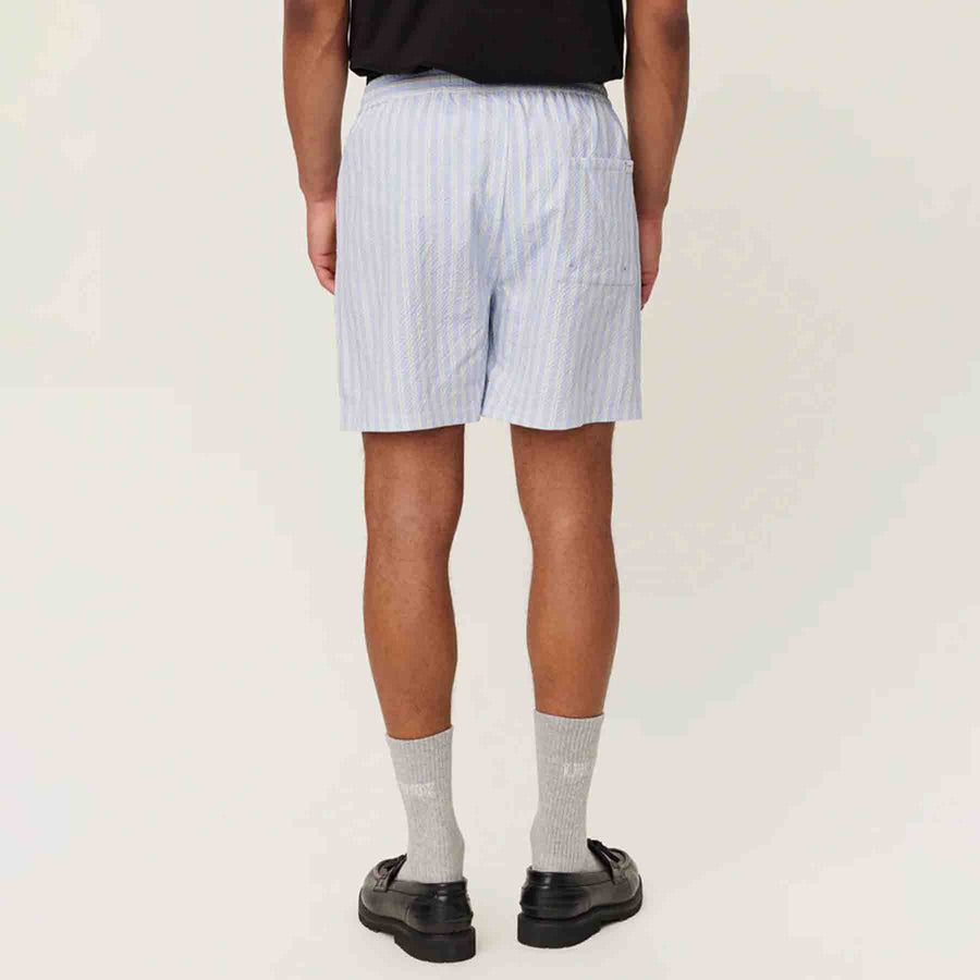Seersucker swim shorts