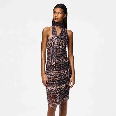 Pcnalle sl halterneck mesh dressThumbnail