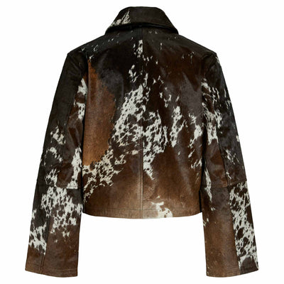 Jxenya cow leather short jacketThumbnail