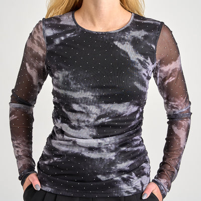 Opal mesh print blouseThumbnail