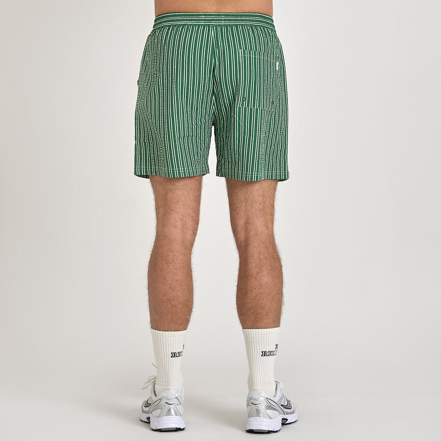 Seersucker swim shorts