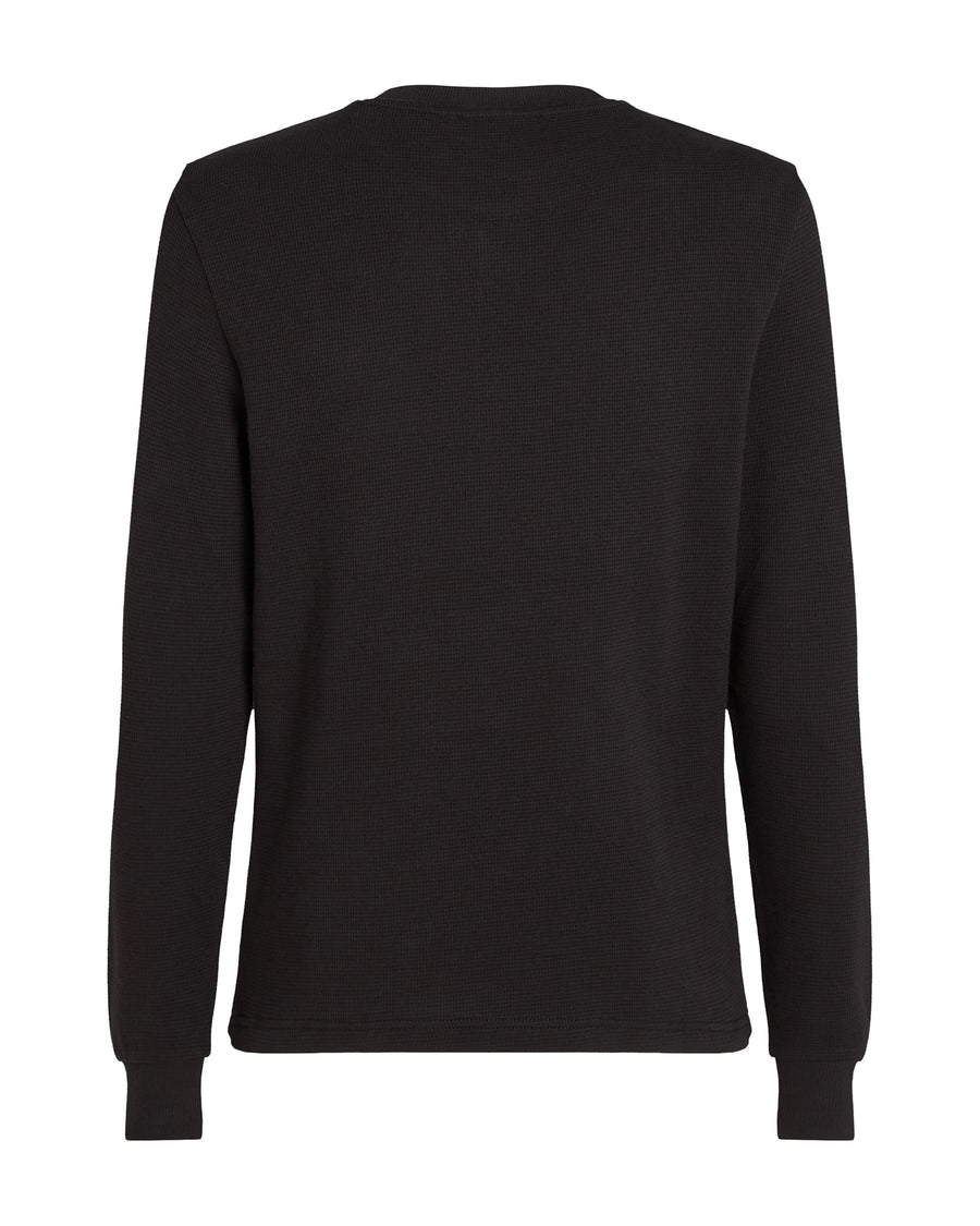 WOVEN WAFFLE LS TEE