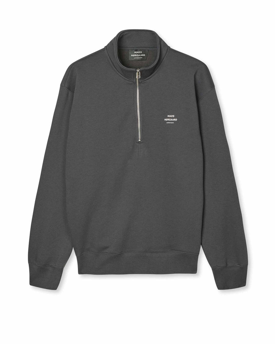 Half zip logo sweat
