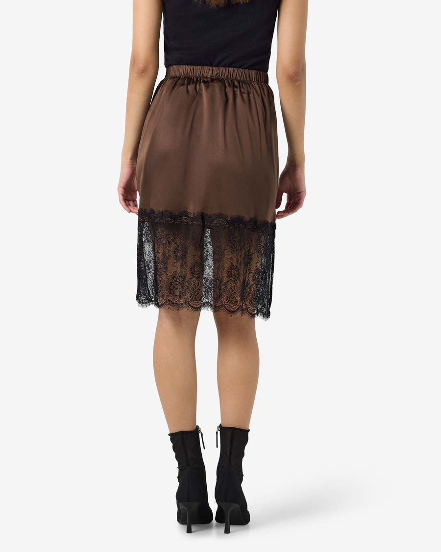 NMINFERNO SATIN LACE SKIRT