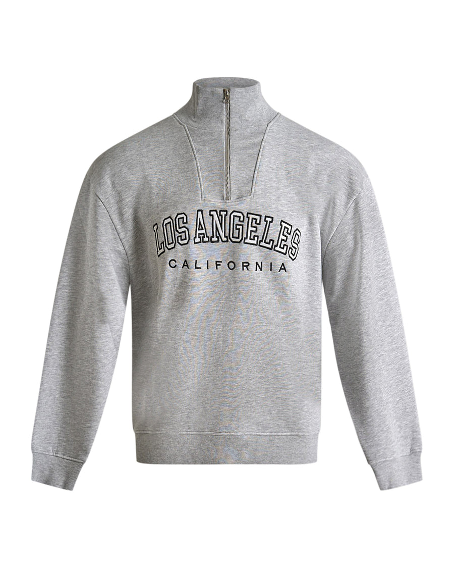 Printed Boxy Half Zip