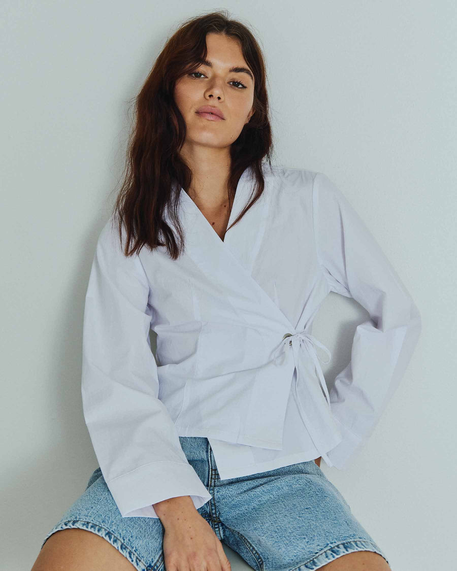 Henlie poplin blouse