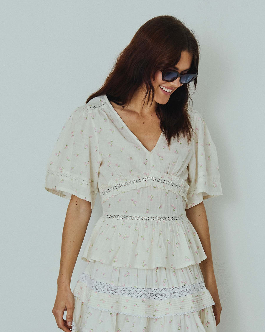 Denise flower blouse